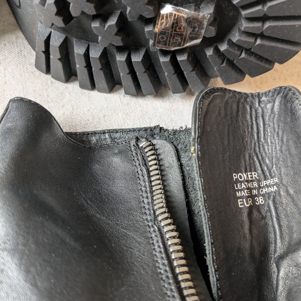 Ash Black Leather Boots - Picture 2 of 6